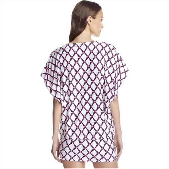 Trina Turk White Kon Tiki Swim Coverup Tunic - Picture 2 of 8